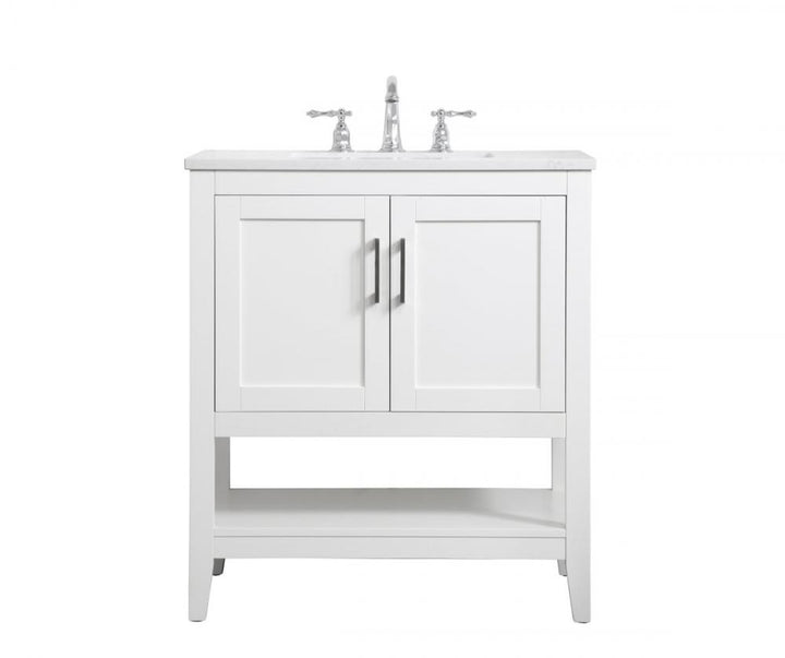 Elegant Aubrey Bathroom Vanity Bathroom Vanity Elegant 30 White Not Included