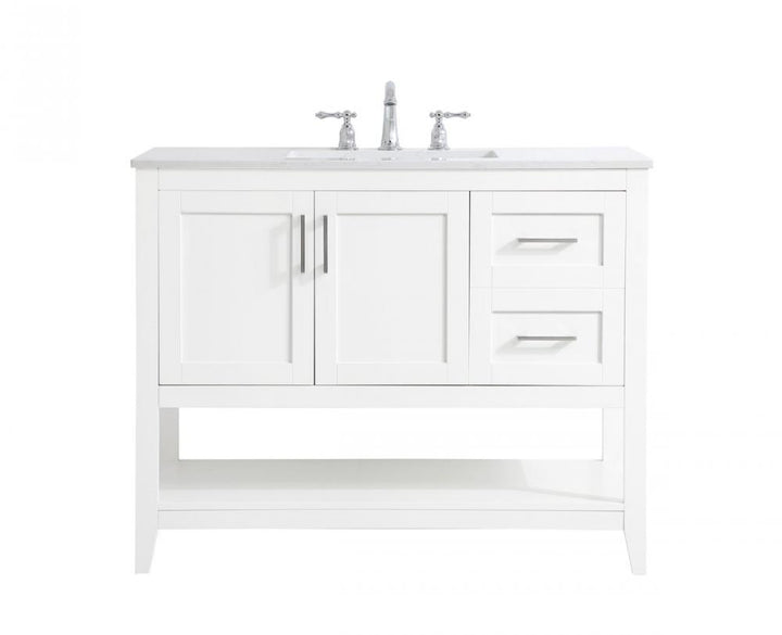 Elegant Aubrey Bathroom Vanity Bathroom Vanity Elegant 42 White Not Included