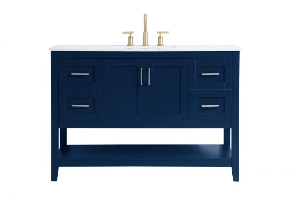 Elegant Aubrey Bathroom Vanity Bathroom Vanity Elegant 48 Blue Not Included