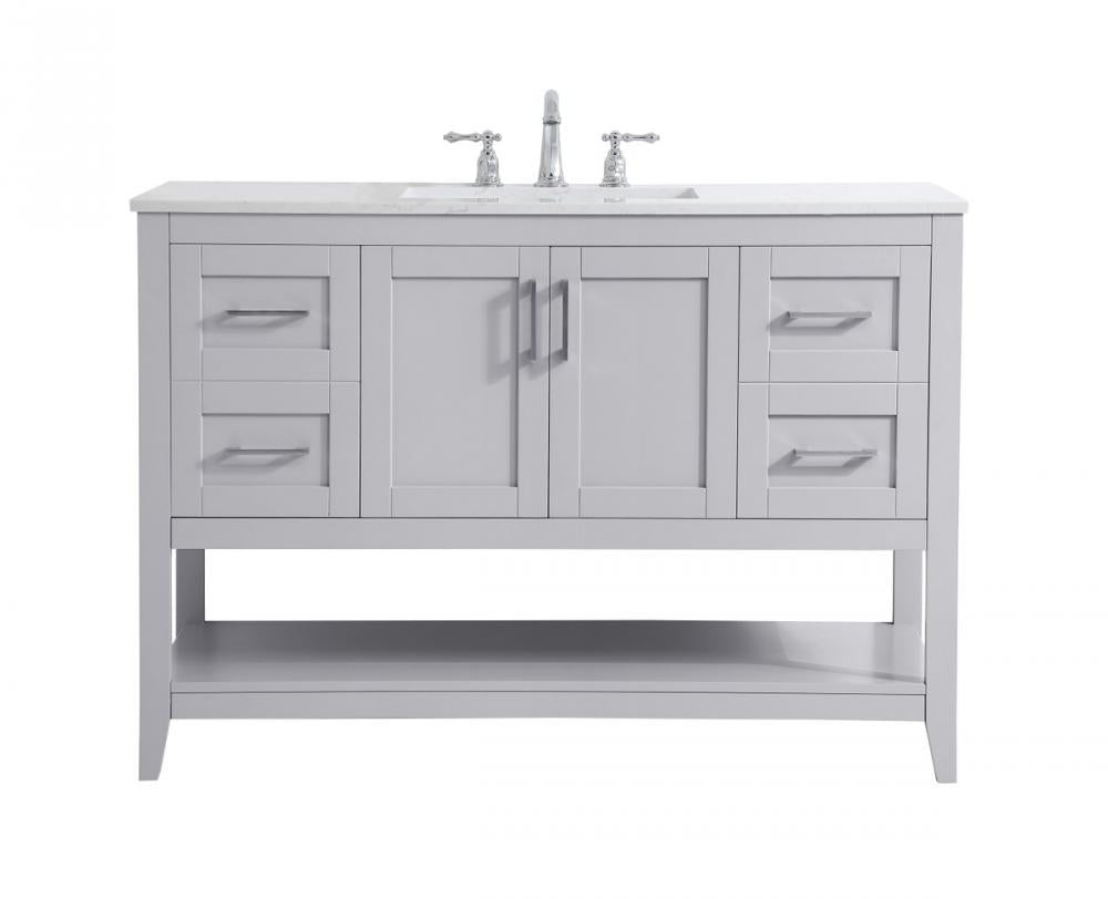 Elegant Aubrey Bathroom Vanity Bathroom Vanity Elegant 48 Gray Not Included