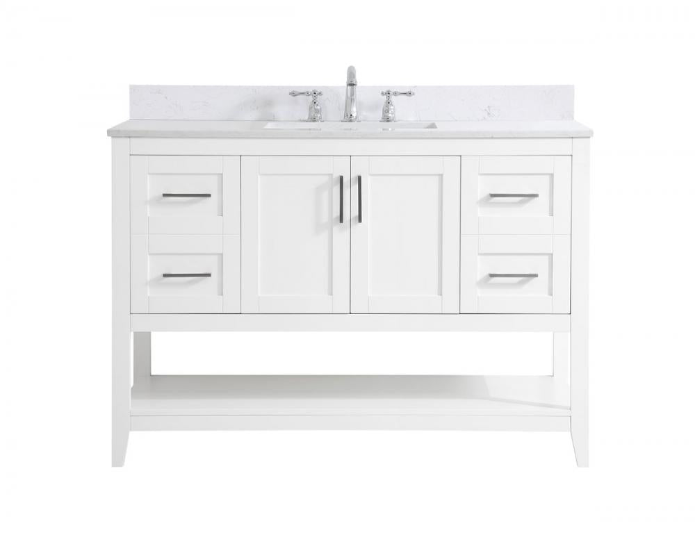 Elegant Aubrey Bathroom Vanity Bathroom Vanity Elegant 48 White Included