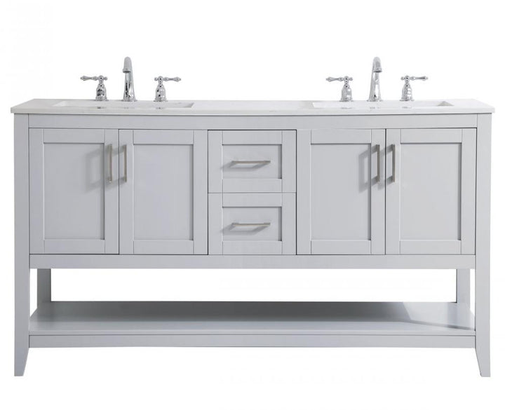 Elegant Aubrey Bathroom Vanity Bathroom Vanity Elegant 60 Gray Not Included