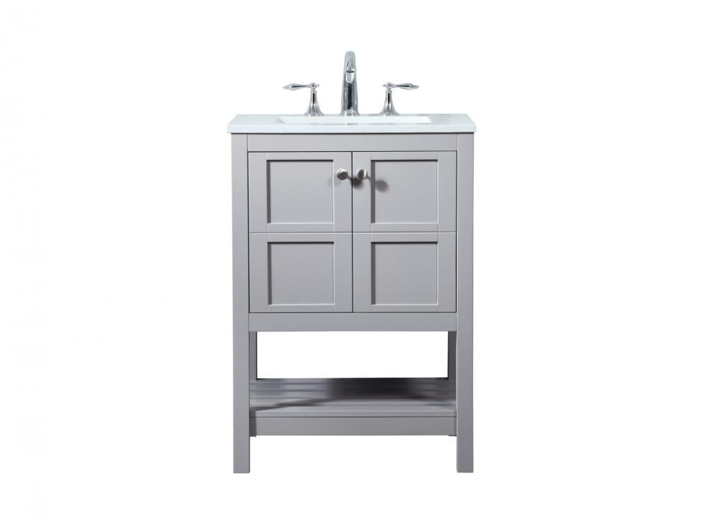 Elegant Theo Bathroom Vanity Bathroom Vanity Elegant 24 Gray Not Included