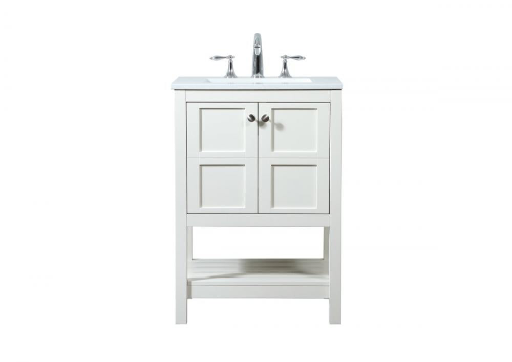 Elegant Theo Bathroom Vanity Bathroom Vanity Elegant 24 White Not Included