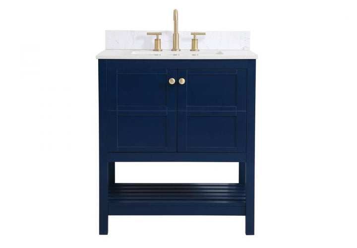 Elegant Theo Bathroom Vanity Bathroom Vanity Elegant 30 Blue Included