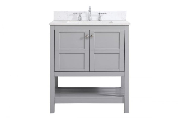 Elegant Theo Bathroom Vanity Bathroom Vanity Elegant 30 Gray Included