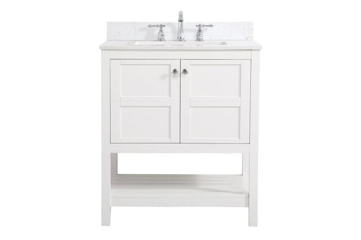 Elegant Theo Bathroom Vanity Bathroom Vanity Elegant 30 White Included