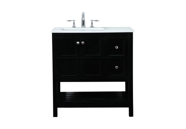 Elegant Theo Bathroom Vanity Bathroom Vanity Elegant 32 Black Not Included