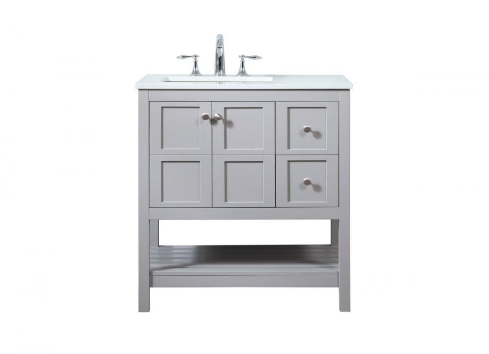 Elegant Theo Bathroom Vanity Bathroom Vanity Elegant 32 Gray Not Included