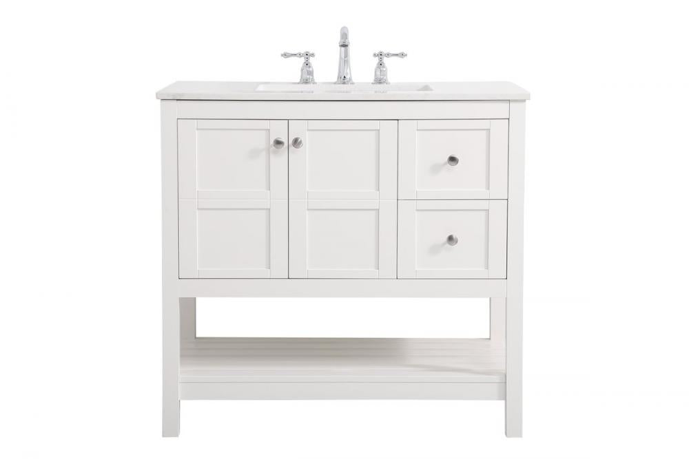 Elegant Theo Bathroom Vanity Bathroom Vanity Elegant 36 White Not Included