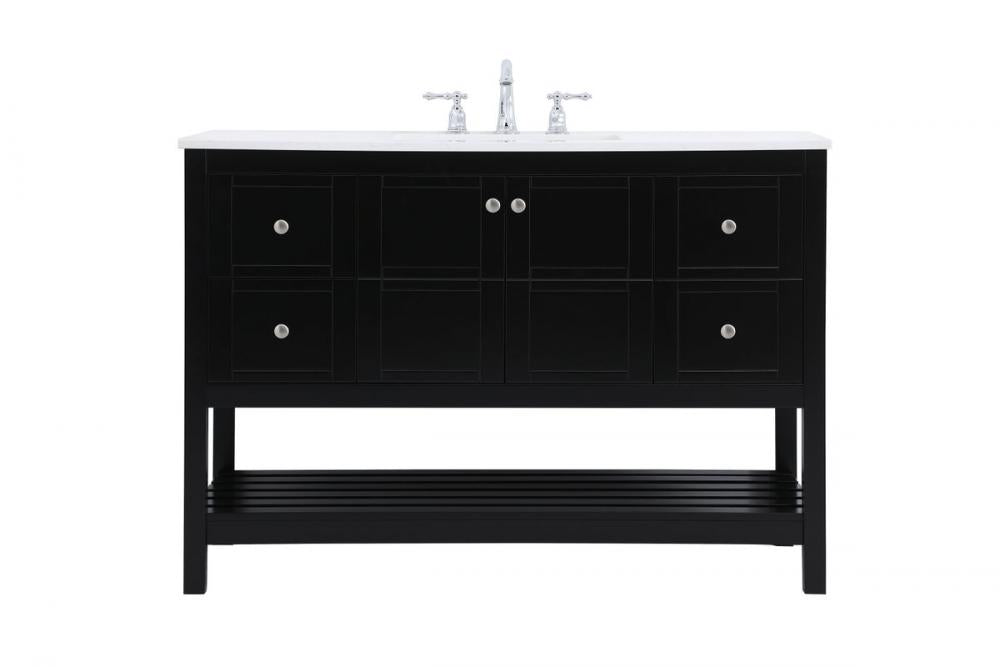 Elegant Theo Bathroom Vanity Bathroom Vanity Elegant 48 Black Not Included