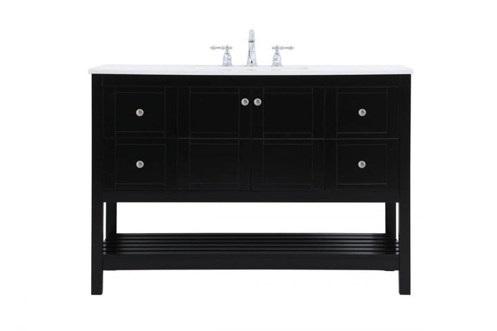 Elegant Theo Bathroom Vanity Bathroom Vanity Elegant 48 Black Not Included