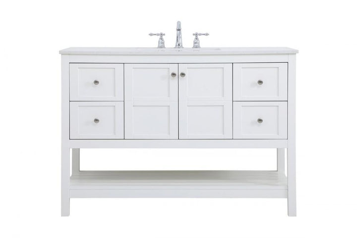 Elegant Theo Bathroom Vanity Bathroom Vanity Elegant 48 White Not Included