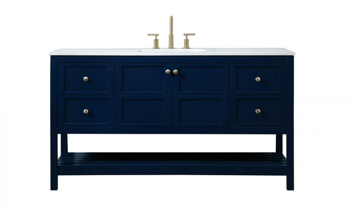 Elegant Theo Bathroom Vanity Bathroom Vanity Elegant 60 Blue Not Included