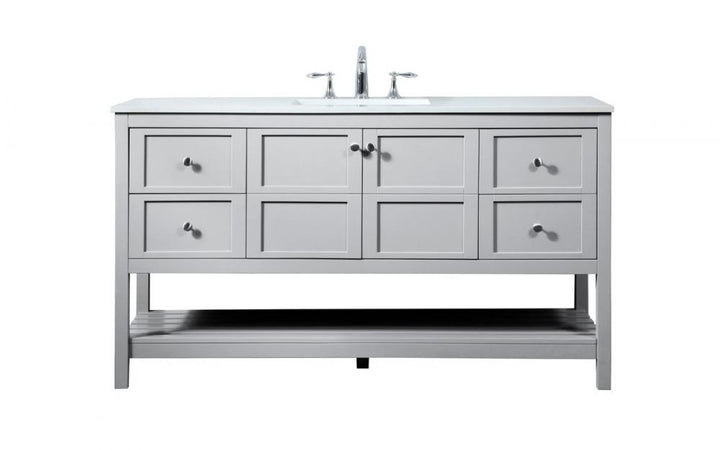 Elegant Theo Bathroom Vanity Bathroom Vanity Elegant 60 Gray Not Included