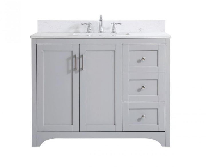 Elegant Moore Bathroom Vanity Bathroom Vanity Elegant 42 Gray Included