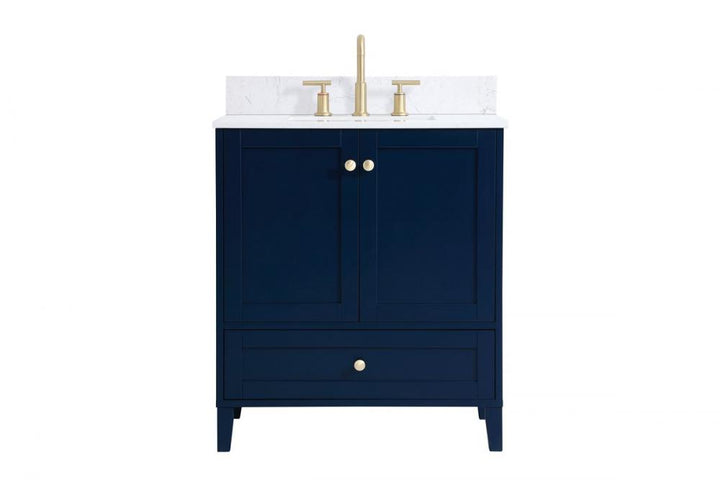 Elegant Sommerville Bathroom Vanity Bathroom Vanity Elegant 30 Blue Included