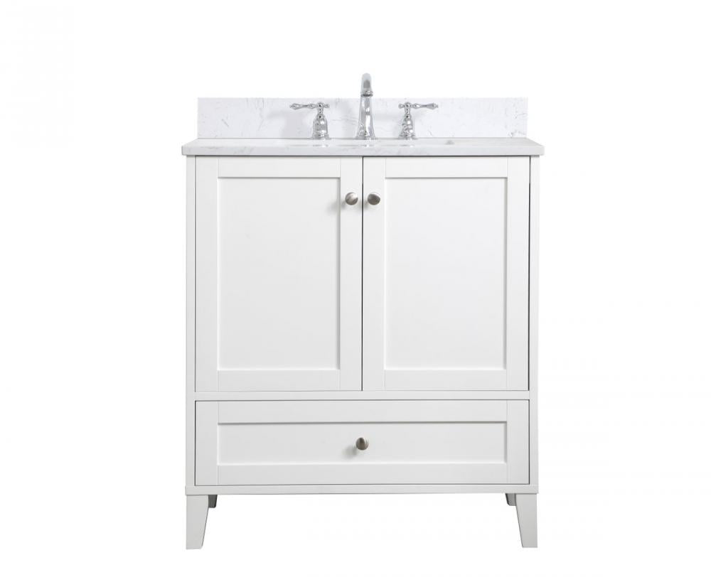 Elegant Sommerville Bathroom Vanity Bathroom Vanity Elegant 30 White Included