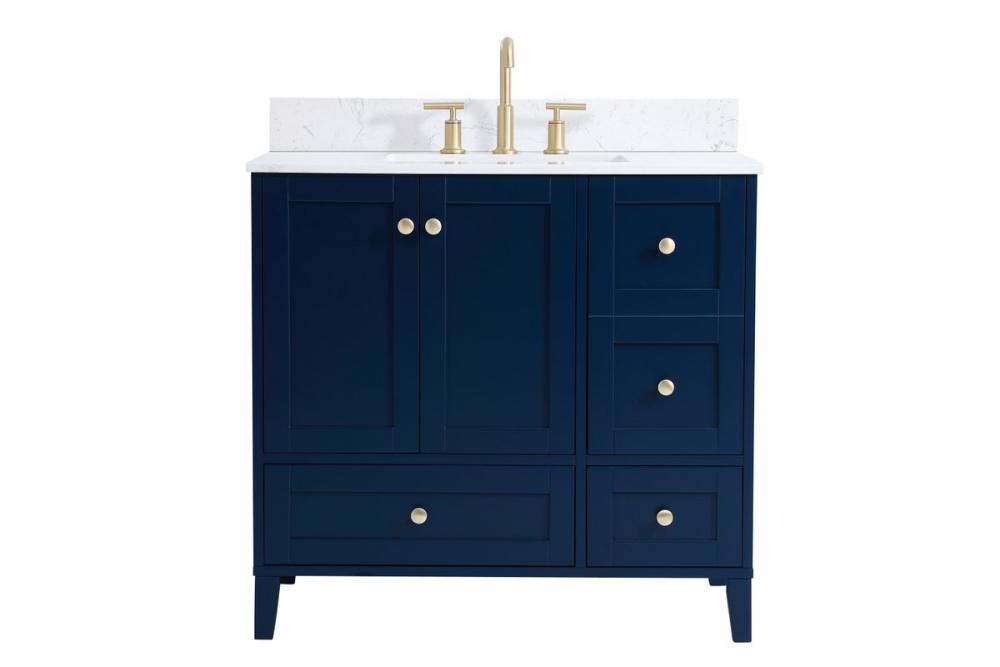 Elegant Sommerville Bathroom Vanity Bathroom Vanity Elegant 36 Blue Included