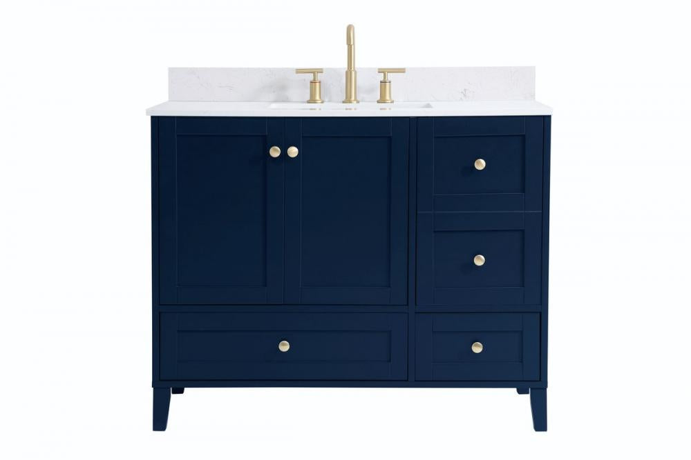 Elegant Sommerville Bathroom Vanity Bathroom Vanity Elegant 42 Blue Included