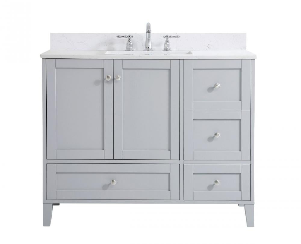 Elegant Sommerville Bathroom Vanity Bathroom Vanity Elegant 42 Gray Included