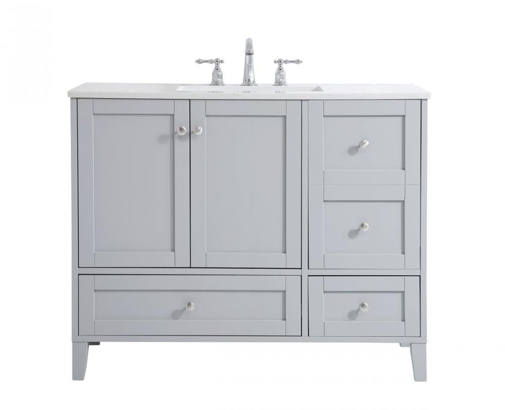 Elegant Sommerville Bathroom Vanity Bathroom Vanity Elegant 42 Gray Not Included