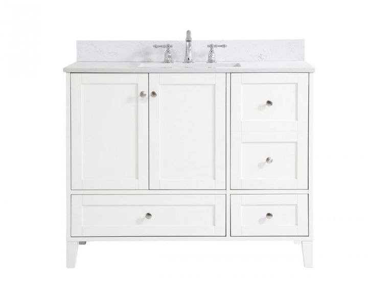 Elegant Sommerville Bathroom Vanity Bathroom Vanity Elegant 42 White Included