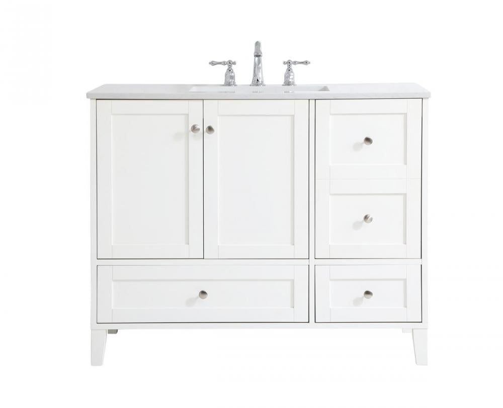 Elegant Sommerville Bathroom Vanity Bathroom Vanity Elegant 42 White Not Included