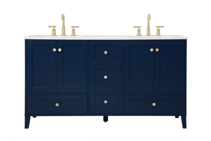 Elegant Sommerville Bathroom Vanity Bathroom Vanity Elegant 60 Blue Not Included