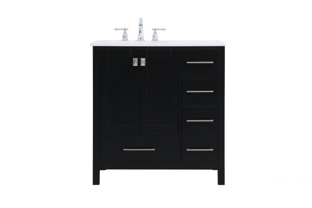 Elegant Irene Bathroom Vanity Bathroom Vanity Elegant 32 Black Not Included