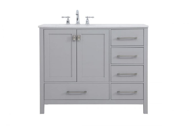 Elegant Irene Bathroom Vanity Bathroom Vanity Elegant 42 Gray Not Included