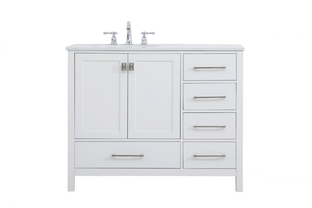 Elegant Irene Bathroom Vanity Bathroom Vanity Elegant 42 White Not Included