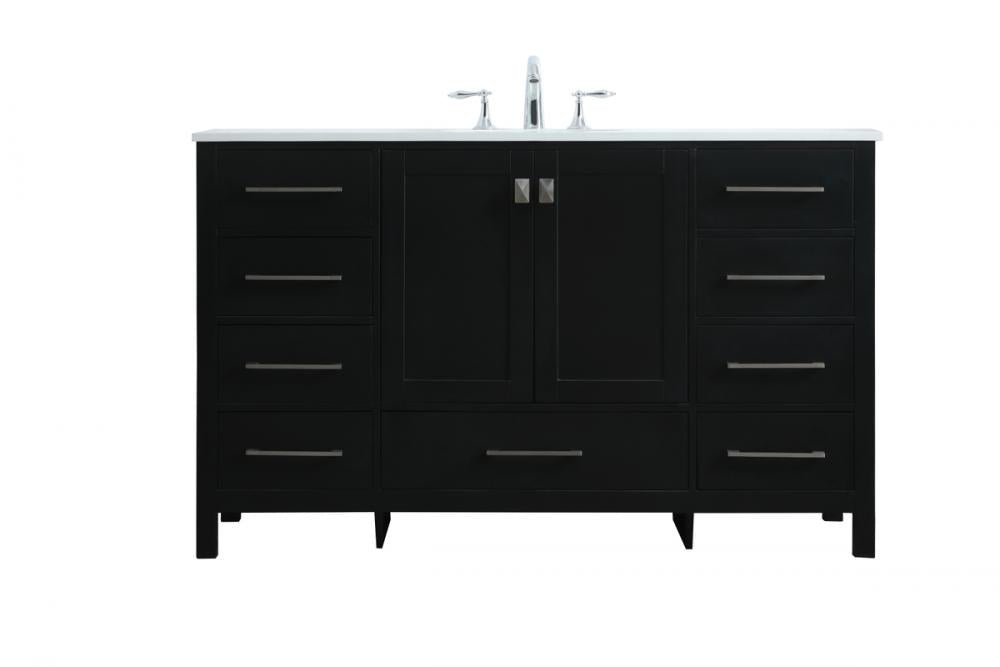 Elegant Irene Bathroom Vanity Bathroom Vanity Elegant 54 Black Not Included