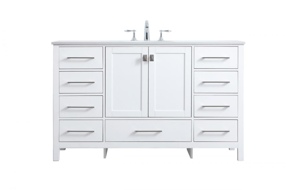 Elegant Irene Bathroom Vanity Bathroom Vanity Elegant 54 White Not Included