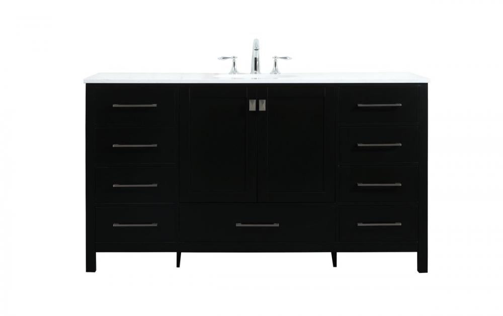 Elegant Irene Bathroom Vanity Bathroom Vanity Elegant 60 Black Not Included