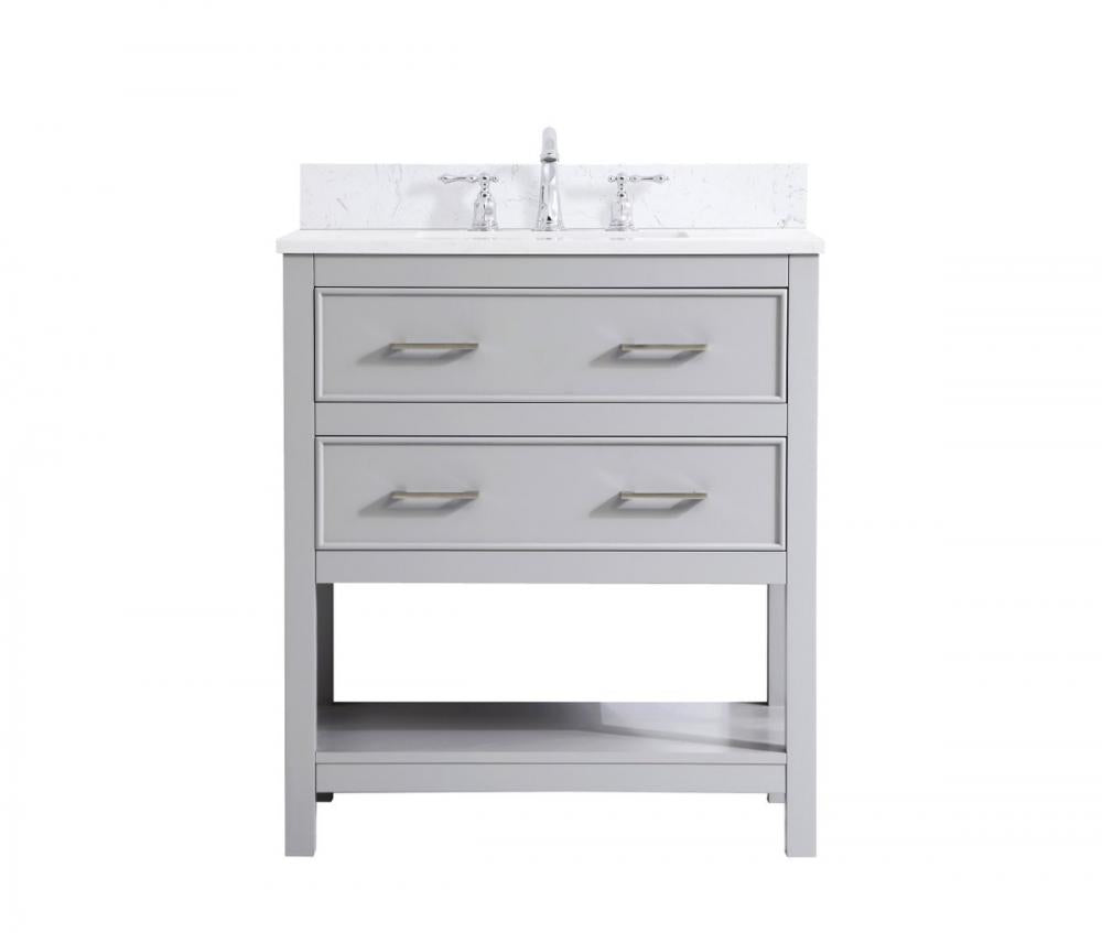 Elegant Sinclaire Bathroom Vanity Bathroom Vanity Elegant 30 Gray Included