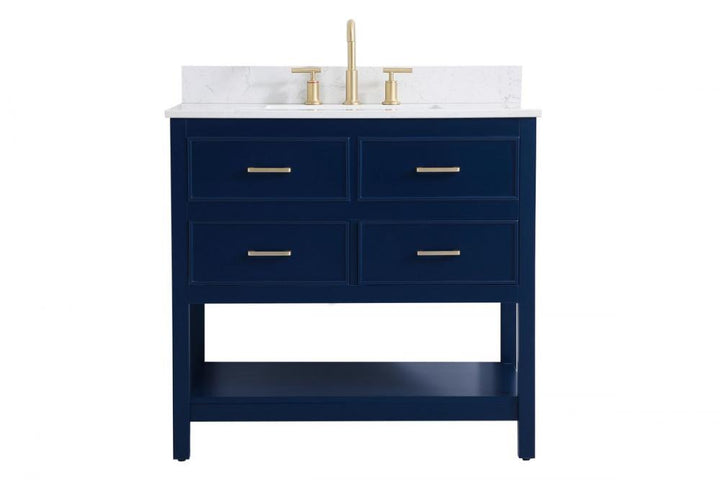 Elegant Sinclaire Bathroom Vanity Bathroom Vanity Elegant 36 Blue Included