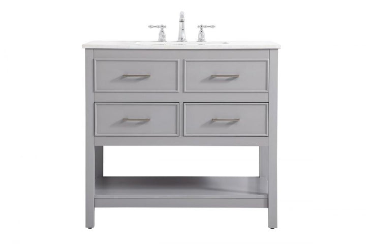 Elegant Sinclaire Bathroom Vanity Bathroom Vanity Elegant 36 Gray Not Included