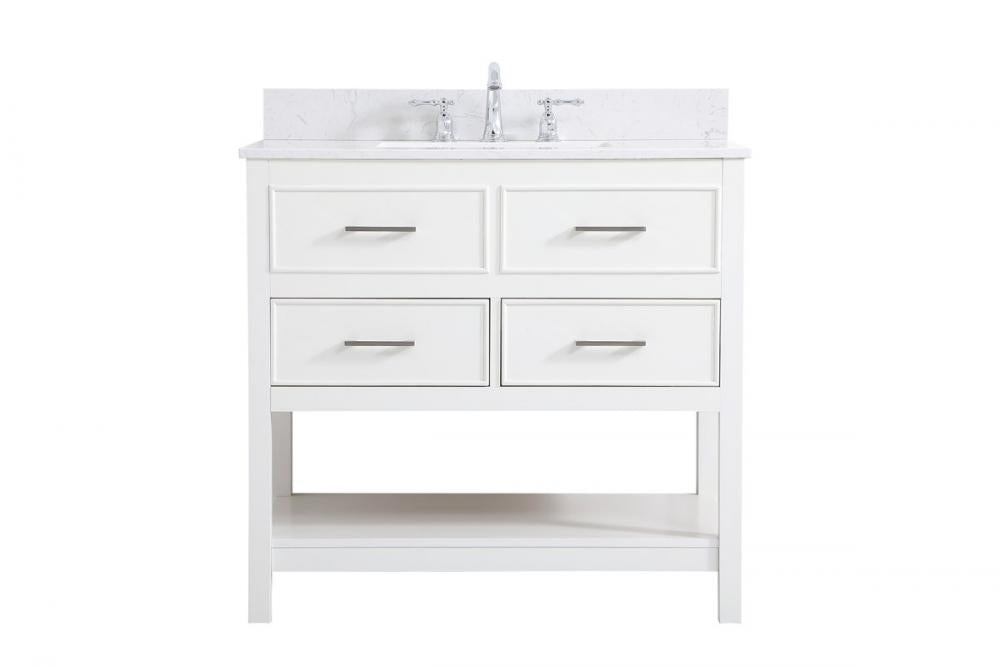 Elegant Sinclaire Bathroom Vanity Bathroom Vanity Elegant 36 White Included