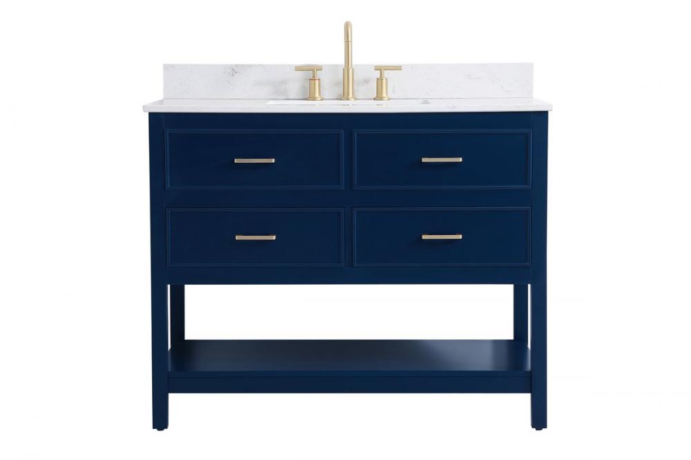 Elegant Sinclaire Bathroom Vanity Bathroom Vanity Elegant 42 Blue Included