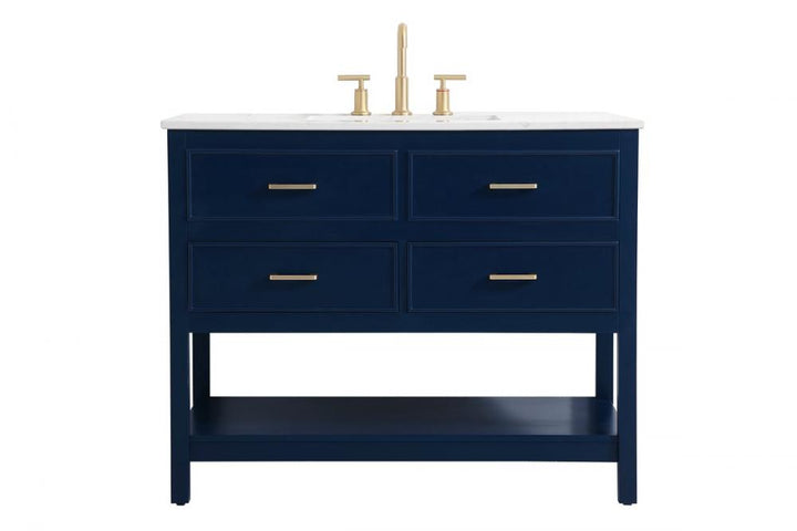 Elegant Sinclaire Bathroom Vanity Bathroom Vanity Elegant 42 Blue Not Included