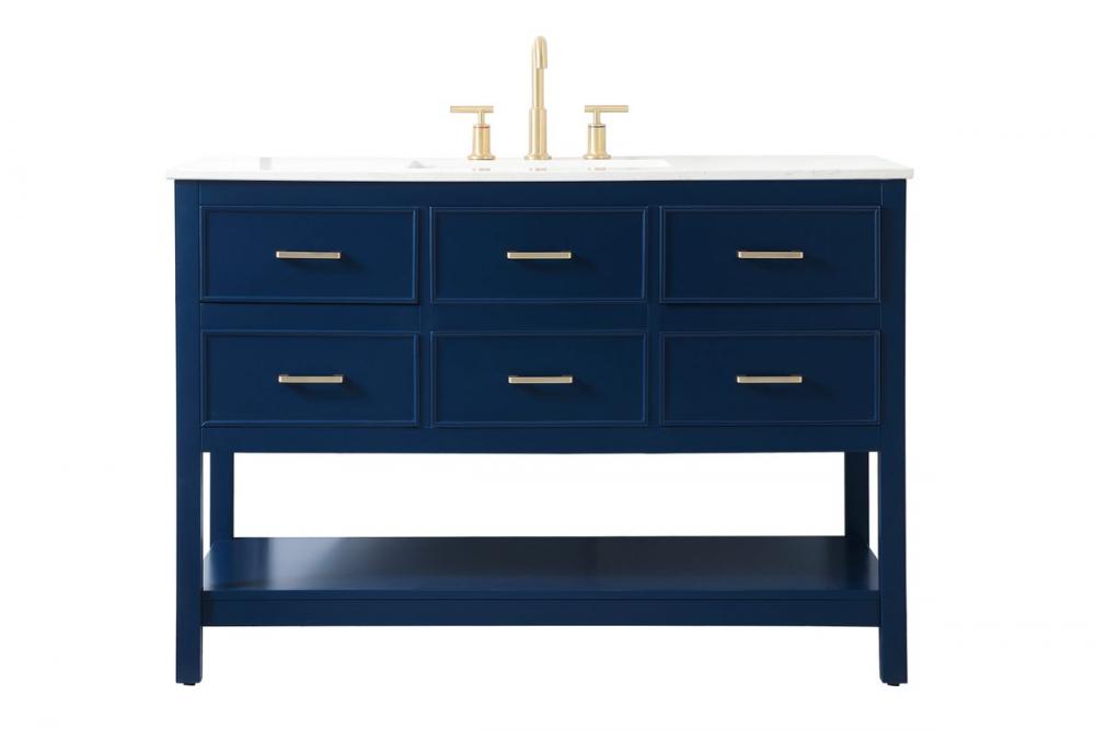 Elegant Sinclaire Bathroom Vanity Bathroom Vanity Elegant 48 Blue Not Included