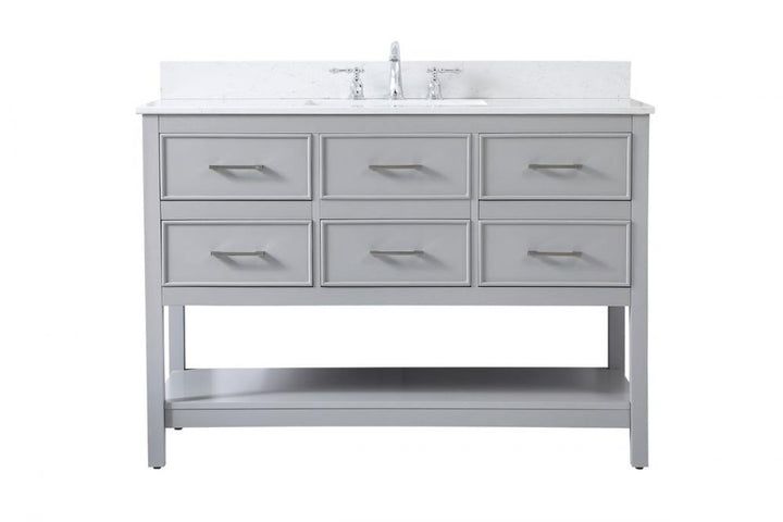 Elegant Sinclaire Bathroom Vanity Bathroom Vanity Elegant 48 Gray Included