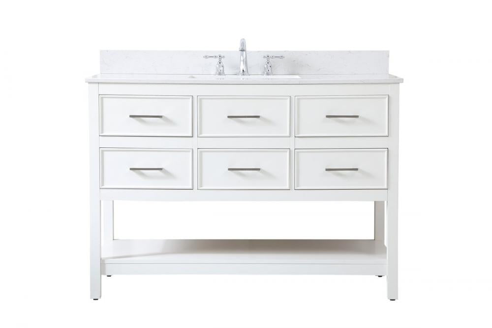 Elegant Sinclaire Bathroom Vanity Bathroom Vanity Elegant 48 White Included