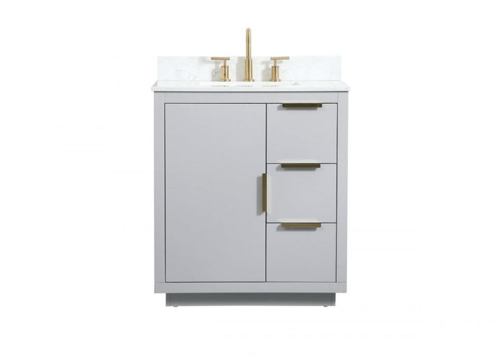 Elegant Blake Bathroom Vanity Bathroom Vanity Elegant 30 Gray Included