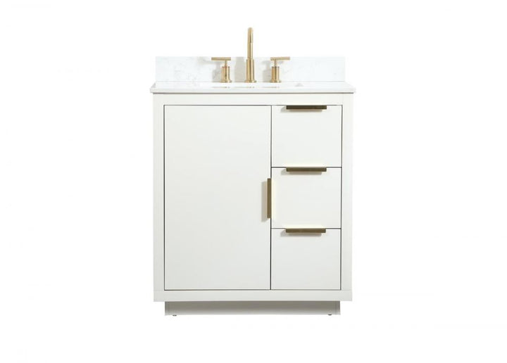 Elegant Blake Bathroom Vanity Bathroom Vanity Elegant 30 White Included