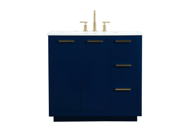 Elegant Blake Bathroom Vanity Bathroom Vanity Elegant 36 Blue Not Included