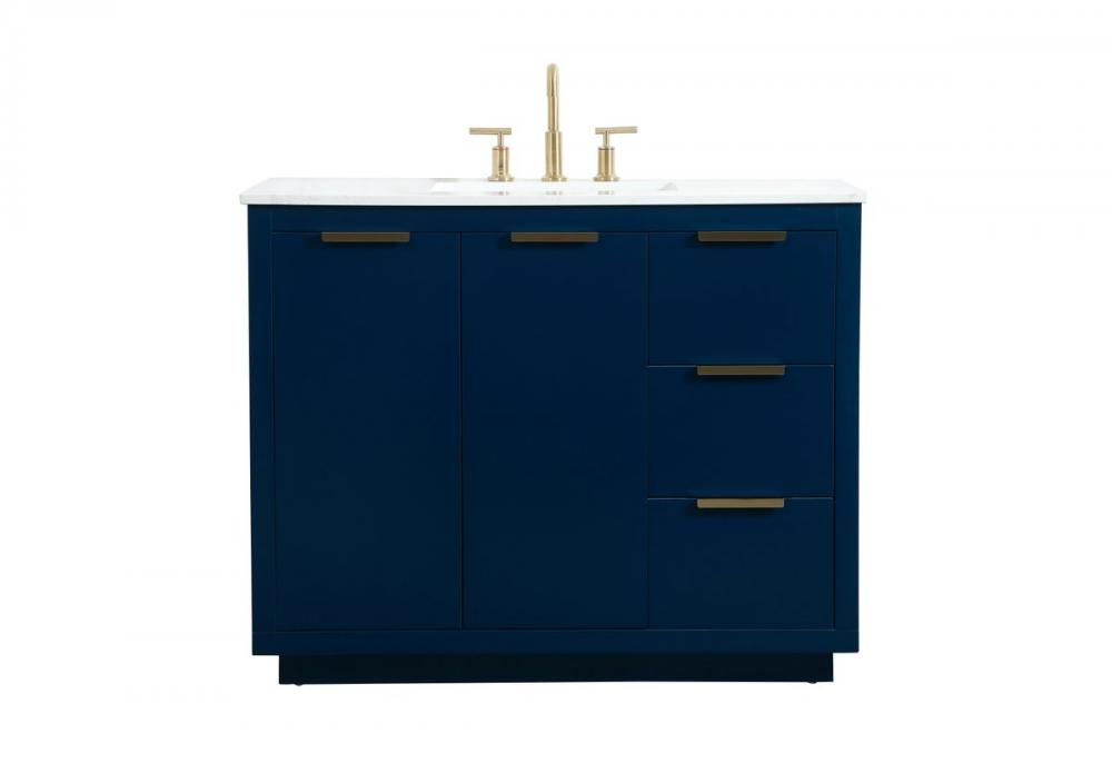 Elegant Blake Bathroom Vanity Bathroom Vanity Elegant 42 Blue Not Included