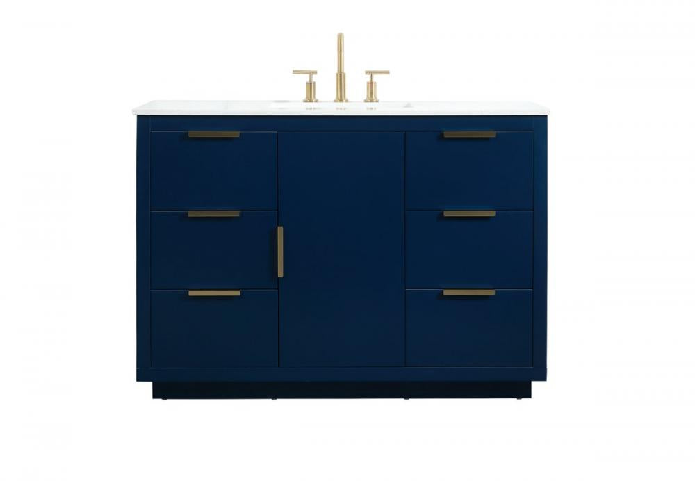 Elegant Blake Bathroom Vanity Bathroom Vanity Elegant 48 Blue Not Included