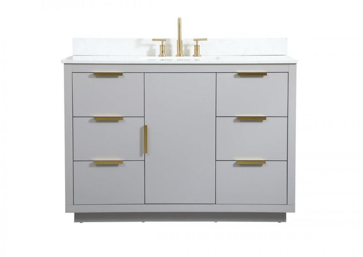 Elegant Blake Bathroom Vanity Bathroom Vanity Elegant 48 Gray Included